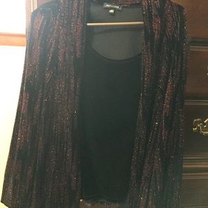 Ladies dress shirt with attached cover